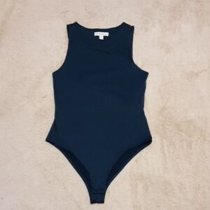 Black Sleeveless, scoop neckline, black, bodysuit